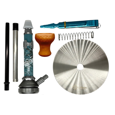 Кальян Urban LZ Light Blue (блакитний, повний комплект)