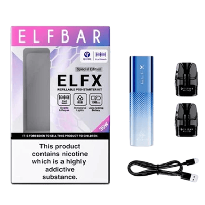 Elf Bar ELFX Silver (Металік, з картриджем) Багаторазовий POD Elf Bar ELFX Silver (Металік, з картриджем) Багаторазовий POD