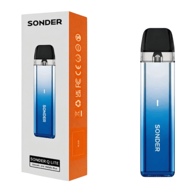GeekVape Sonder Q Lite Kit 500 Metallic Blue (Синій, з картриджем) Багаторазовий POD GeekVape Sonder Q Lite Kit 500 Metallic Blue (Синій, з картриджем) Багаторазовий POD