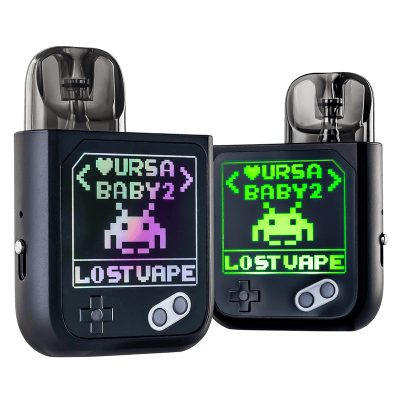 Lost Vape Ursa Baby 2 900 Joy Black x Pixel Role (Чорний, з картриджем) Багаторазовий POD