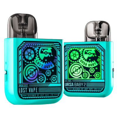 Lost Vape Ursa Baby 2 900 Pop Blue Time Gear (Бірюзовий, з картриджем) Багаторазовий POD