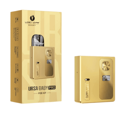 Lost Vape Ursa Baby Pro Pod Kit 900 Golden Knight (Золотистий, з картриджем) Багаторазовий POD