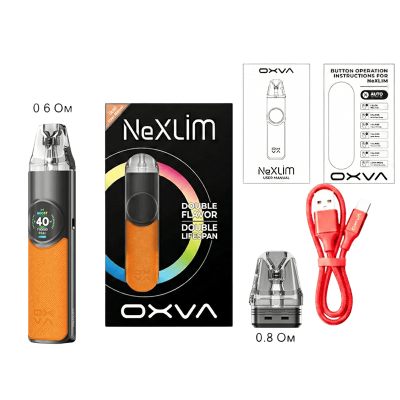 OXVA NEXLIM 1500 Pearl Pink (Біло-рожевий, з картриджем) Багаторазовий POD