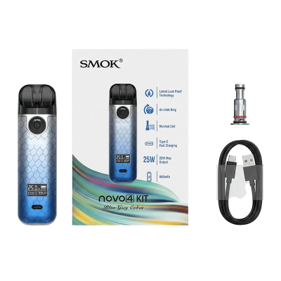 Smok Novo 4 800 White Armor (Білий, з картриджем) Багаторазовий POD Smok Novo 4 800 White Armor (Білий, з картриджем) Багаторазовий POD
