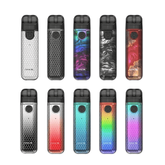 Smok Novo 4 Mini 900 Silver Red Cobra (Сріблясто-Червоний, з картриджем) Багаторазовий POD
