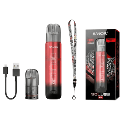 Smok Solus G Kit 700 Transparent Red (Красный, с картриджем) Многоразовый POD Smok Solus G Kit 700 Transparent Red (Красный, с картриджем) Многоразовый POD