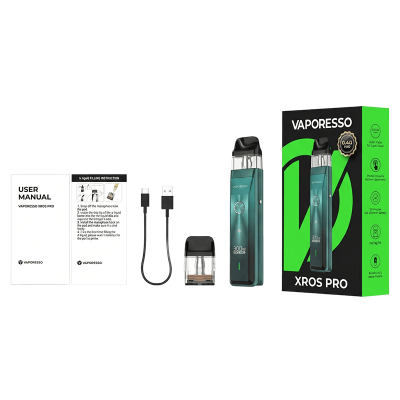Vaporesso XROS PRO 1200 Green (Зелений, з картриджем) Багаторазовий POD