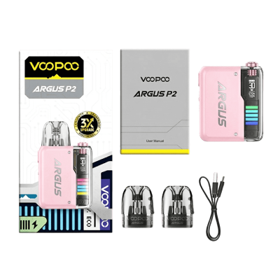 Voopoo Argus P2 Pod Kit 1100 Titanium Grey (Сірий, з картриджем) Багаторазовий POD