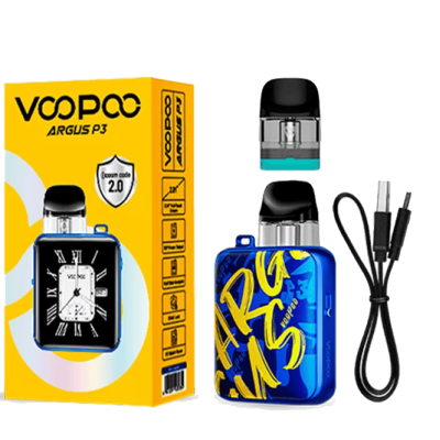 Voopoo Argus P3 1500 Silver Leather (Металік з білим, з картриджем) Багаторазовий POD Voopoo Argus P3 1500 Silver Leather (Металік з білим, з картриджем) Багаторазовий POD
