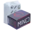 Горіхове вугілля для кальяну Mind (1 кг, 72 шт, р25)