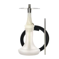 Кальян Totem Hookah Monolit Micra Silver Shine (Білий перламутр, повний комплект)