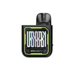 Lost Vape Ursa Baby 2 900 Tech Black x Fancy Maze (Чёрный с зелёным, с картриджем) Многоразовый POD