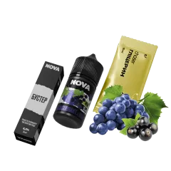 Набор для самозамеса Chaser Nova Blackcurrant&Grape (Смородина Виноград, 65 мг, 30 мл)