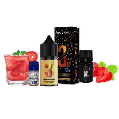 Набір для самозамішування WES Gold Strawberry Lemonade (Полуничний Лимонад, 50 мг, 30 мл)