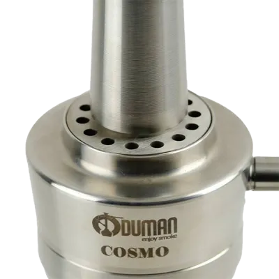 Кальян Oduman Cosmo Black Glass Silver Body (Металік, повний комплект)
