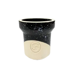 Глиняна чаша GrynBowls Accent White Blue Black (Біло-синій з чорним)