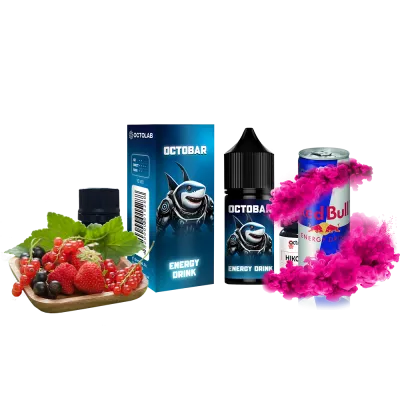 Набор для самозамеса Octobar NFT HARD Energy Drink (Энергетик, 65 мг, 30 мл)