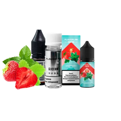 Набор для самозамеса Flavorlab Ripe Strawberry Mint (Клубника Мята, 50 мг, 30 мл)