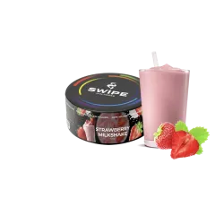 Кальянна суміш Swipe Strawberry Milkshake (Полуничний Мілкшейк, 100 г)