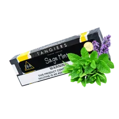 Табак Tangiers Noir №144 Sage Mint (Сейдж Минт, 100 г) Чёрная упаковка