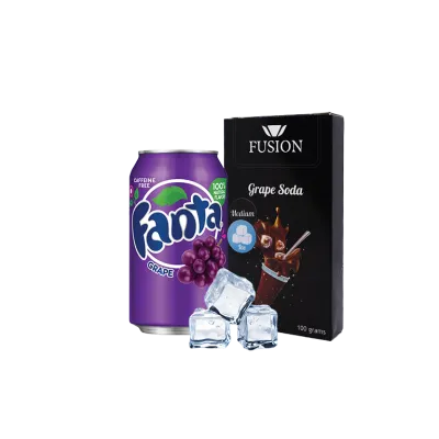 Тютюн Fusion Medium Ice Grape Soda (Айс Грейп Сода, 100 г)