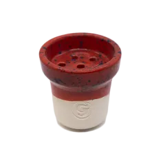 Глиняна чаша GrynBowls Accent White Red (Червоний)