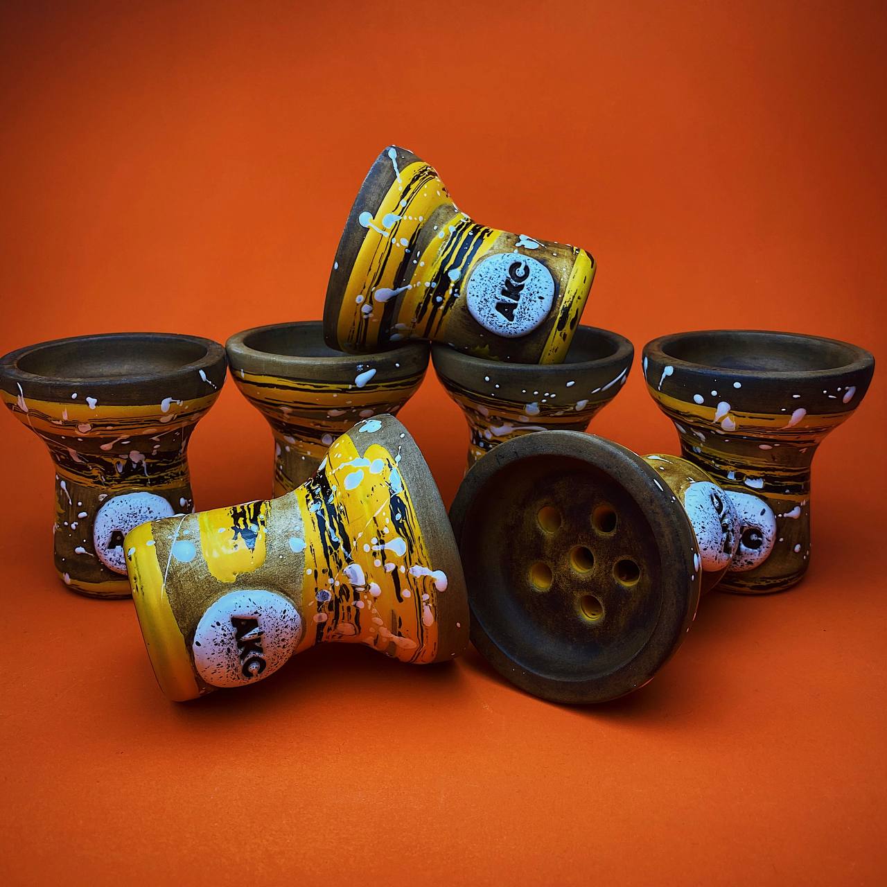 Купити Чаша 2x2Hookah Flat Turtle Yellow (Жовтий) недорого